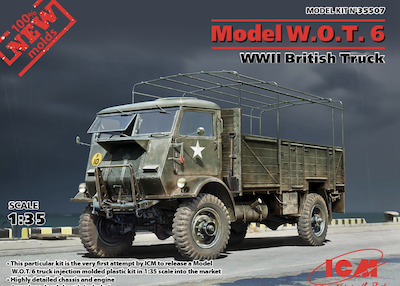 ICM 1/35 二战英国W.O.T. 8 型 军用卡车
