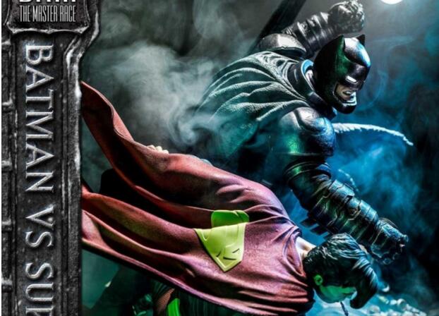 Prime 1 Studio：《蝙蝠侠：黑暗骑士归来》1/3比例蝙蝠侠大战超人雕像手办
